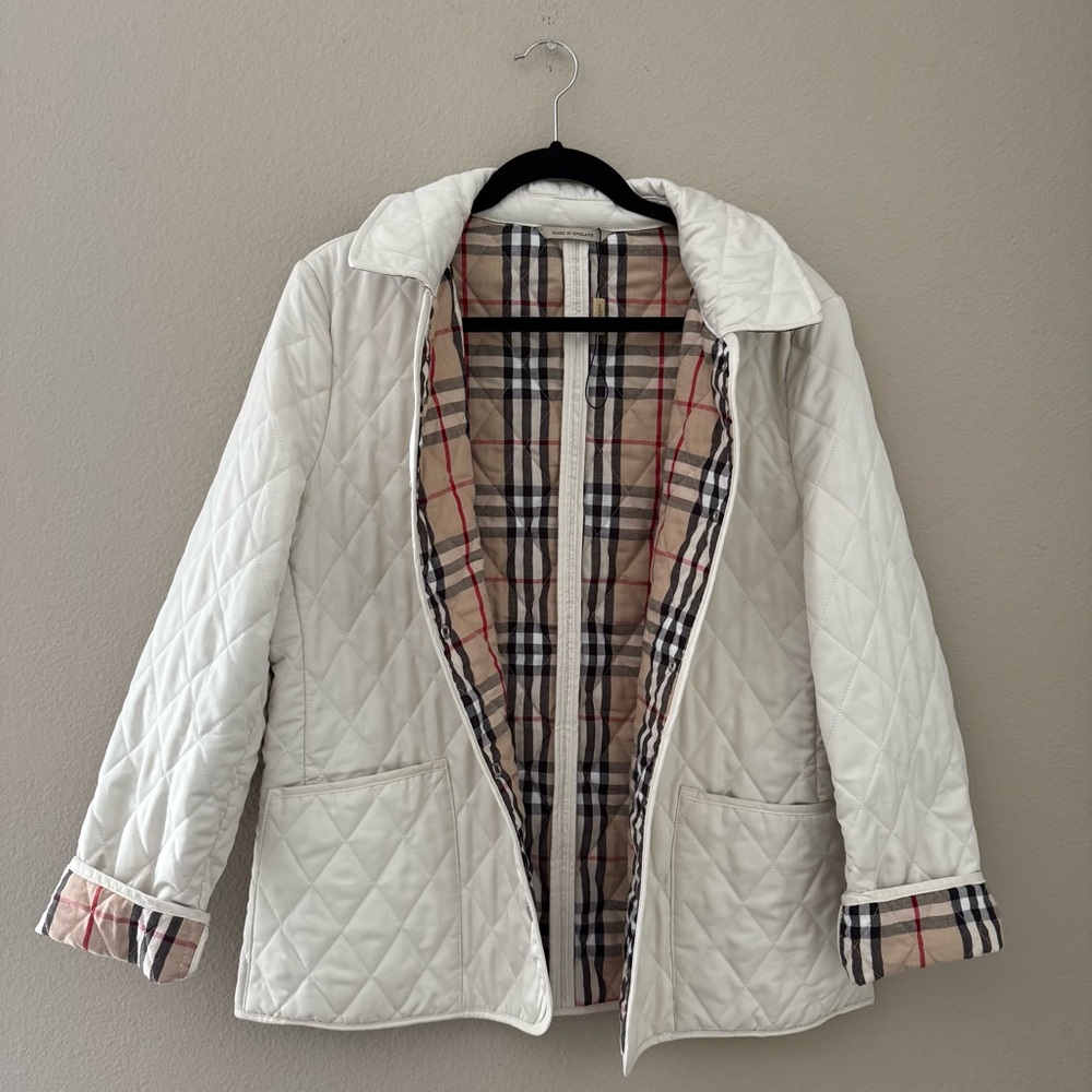 BURBERRY Quilted Nova Check Jacket Size Large - Picture 2 of 13